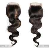 Black Diamond 100% Remi Human Hair Mono Top Closure - WAVY 12"